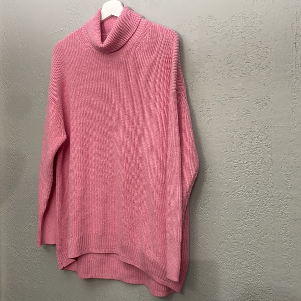 J crew Ribbed cotton-cashmere relaxed turtleneck sweater - Picture 4 of 9